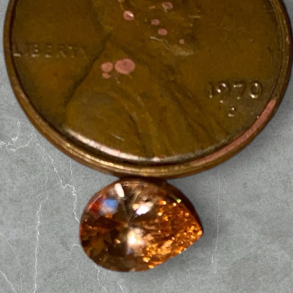 Faceted Champagne Topaz